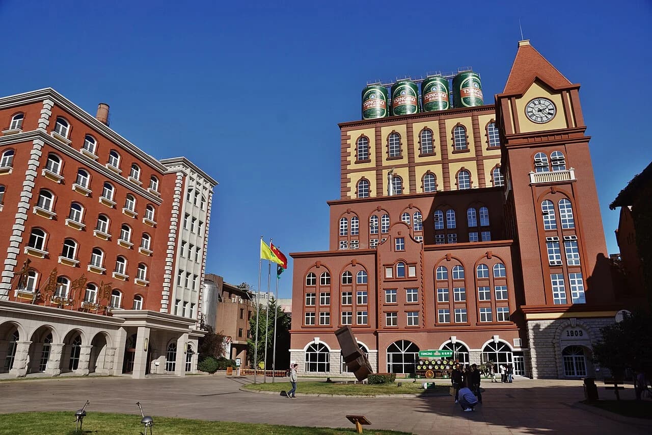 Bâtiment du musée de la brasserie Tsingtao, à Qingdao.